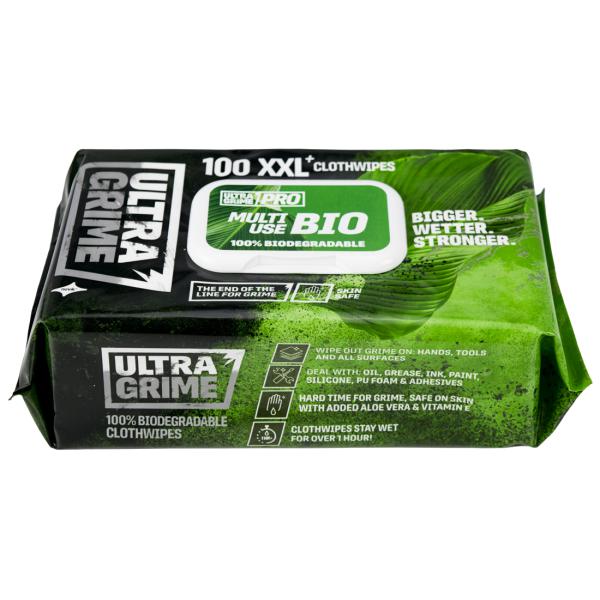 Ultra Grime Pro Bio Multiuse - Extra Large Cloth Wipes